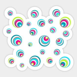 Pop Art Bubbles - neonlights Sticker